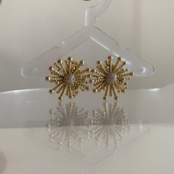 Güneş Işını Formlu Kadın Küpe