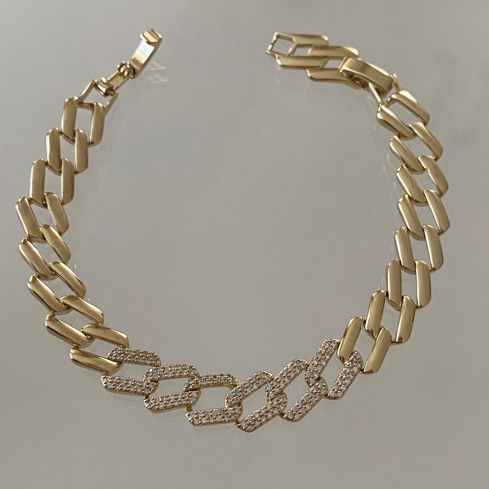 Asimetrik Taş Süslemeli Bileklik