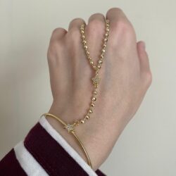 Yıldız Detaylı Doriko Zincir Kelepçe  Şahmeran