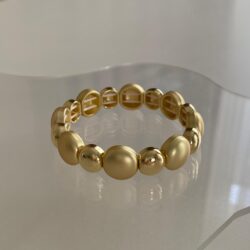 Mat Gold Küre Detaylı Kadın Kelepçe Bileklik