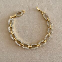 Nerea Halka Gold Bileklik