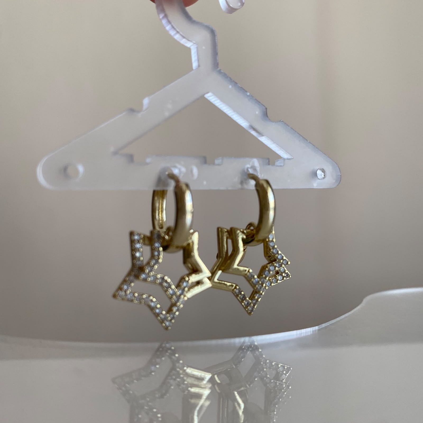 Stella Ametist Gold Küpe - Roselora 14K Gold Kaplama Xuping Küpe
