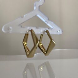 Geo Geometrik Gold Küpe - Roselora 14K Gold Kaplama Xuping Küpe