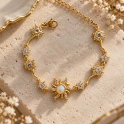 Solira Opal Güneş Bileklik - Roselora 14K Gold Kaplama Xuping Bileklik
